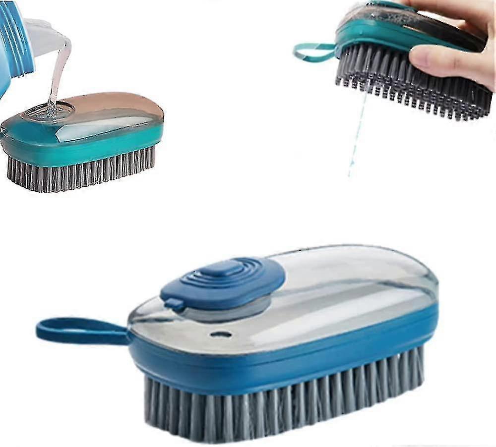 2 In 1 Automatic Liquid Adding Cleaning Brush,multifunctional Liquid Cleaning Brush With Soap Dispenser For Home Cleaning