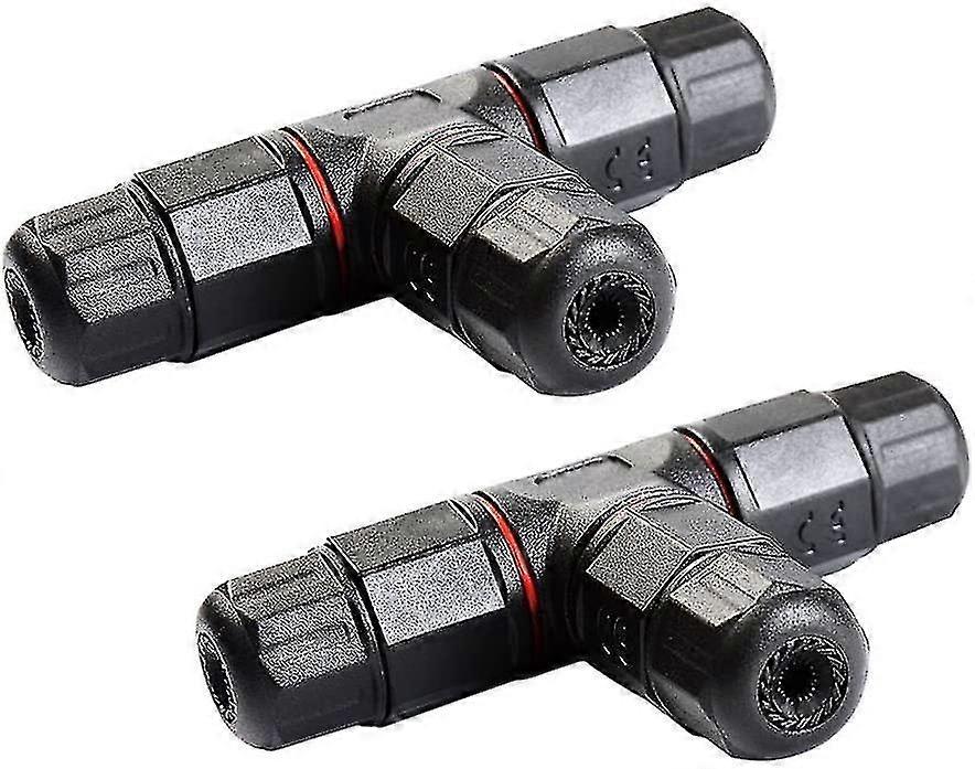 2pcs Ip68 Junct Box 3-Wege-Kabelstecker, Tee-Stecker