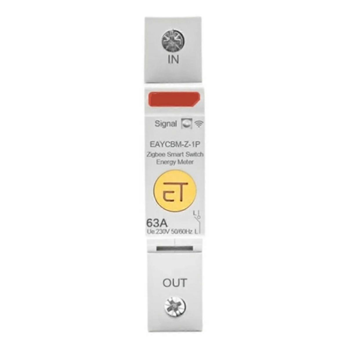 1P TUYA APP Zigbee Metering Protector Smart Energy Power Consumption KWh Meter Circuit Breaker Time Relay Switch