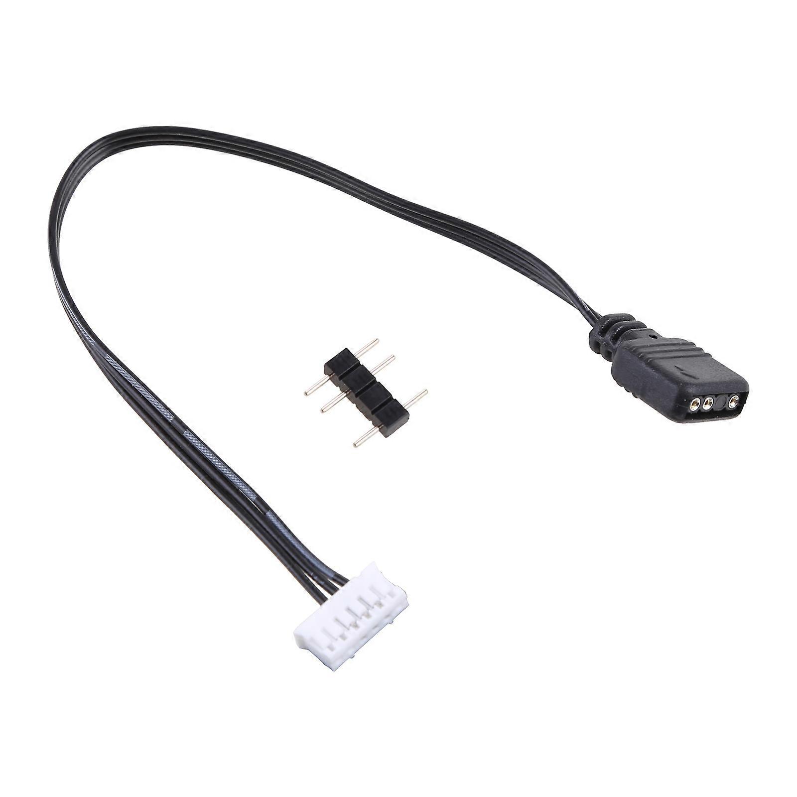 5V 3PIN ARGB Plug to 4Pin 6Pin Fan Controller Converter Cable for Coolmoon