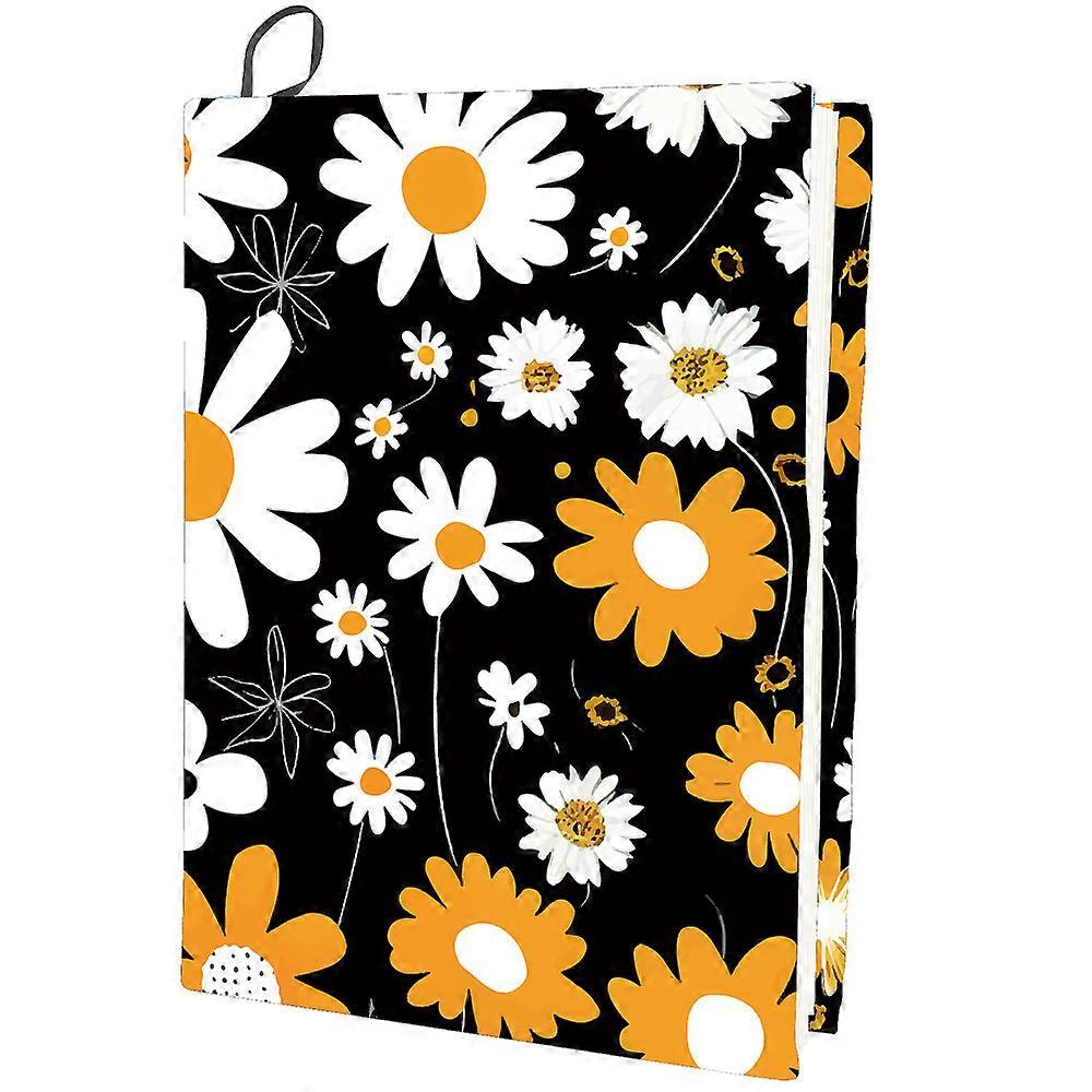 Polyester Book Covers Elastic Notebook Wraps Rectangle April Daisy 400x250mm