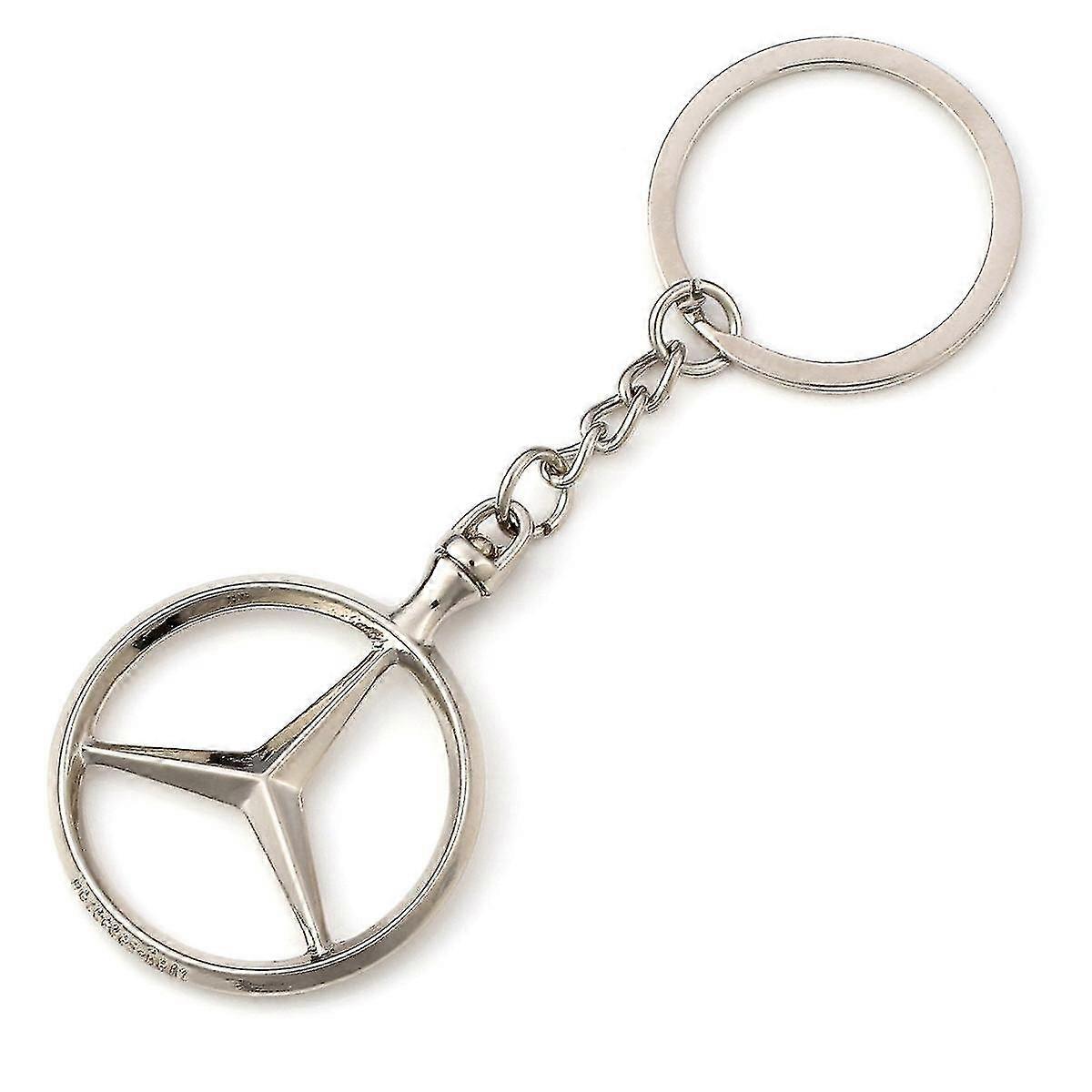 2pcs Keychains Key Ring With Mercedes Benz Logo
