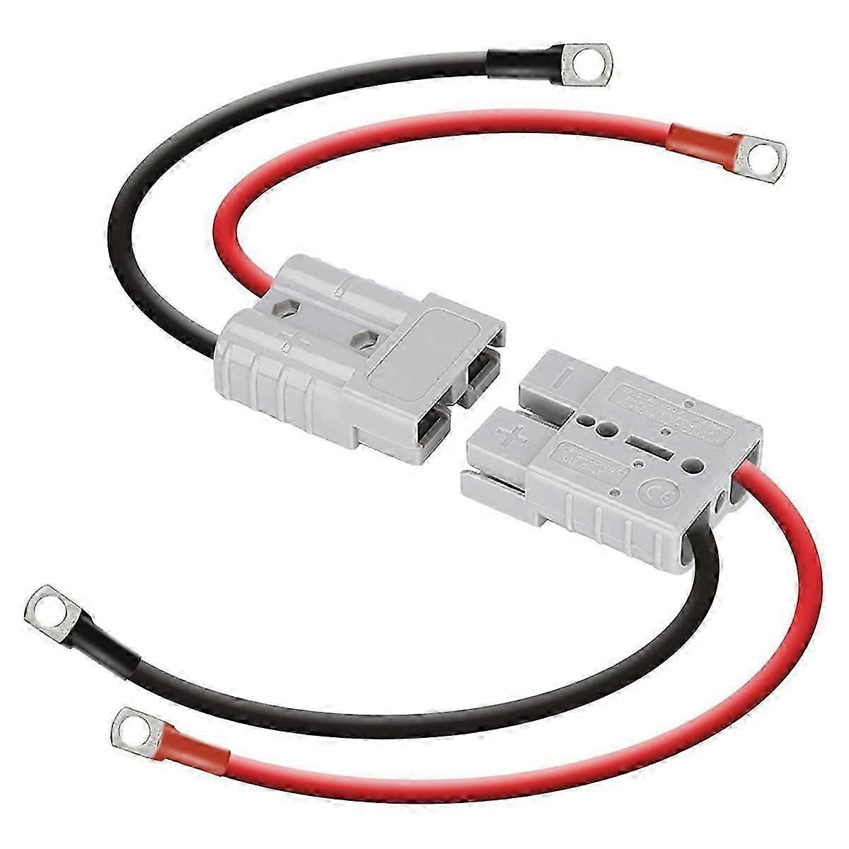 Anderson Connector 50A Kit Anderson Plug 8 Guage 30cm καλώδια μπαταρίας Αδιάβροχοι γρήγοροι σύνδεσμοι συμβατοί με Lifepo4