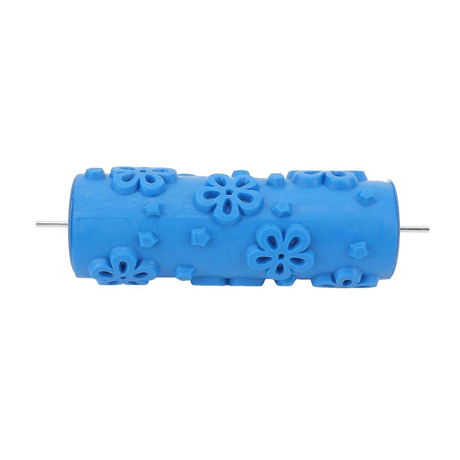 Pattern Paint Roller Soft Rubber for Walls Ceiling Crafts Decorative Texture Tool 5in
