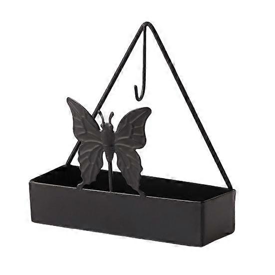 Iron Repellent Coil Incense Holder with Hook Butterflies Gingko Leaf Incense Burner Stand Tray Portable Desktop Ash Catcher Box Christmas Gift