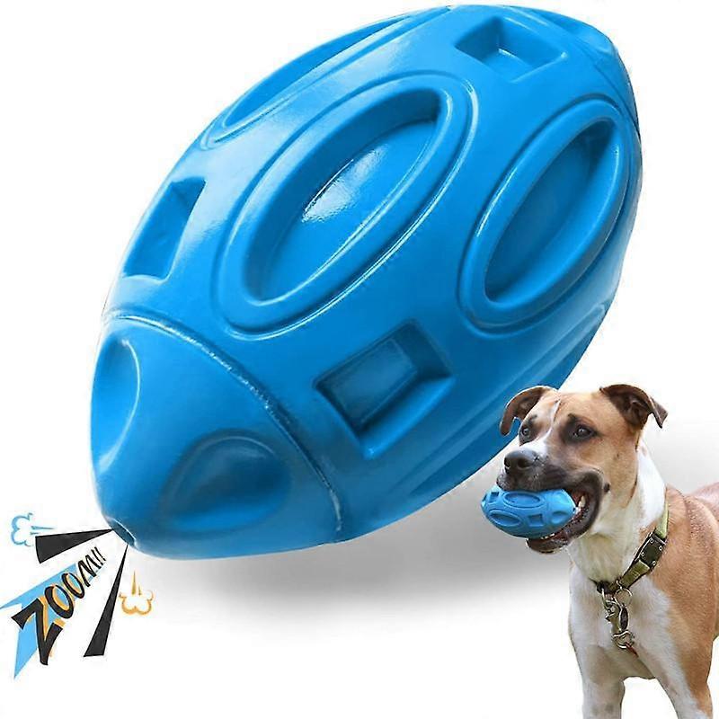 Squeaky Dog Toys For Aggressive Chew Toy Rubber Puppy Chew Ball Teeth Grinding Cleaning Durable Pet Toy