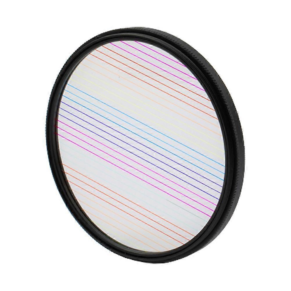 Rainbow Blue Streak Filter Kaleidoscope Glass Prism Photography Props