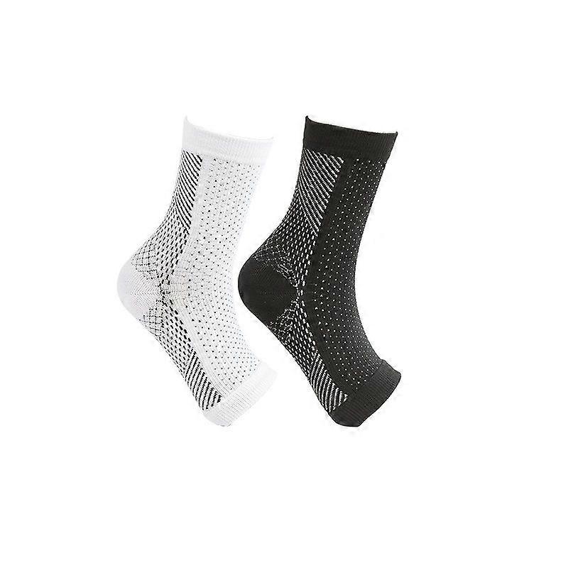 2pairs Neuropathy Compression Socks Ankle Arch Support Protect Socks