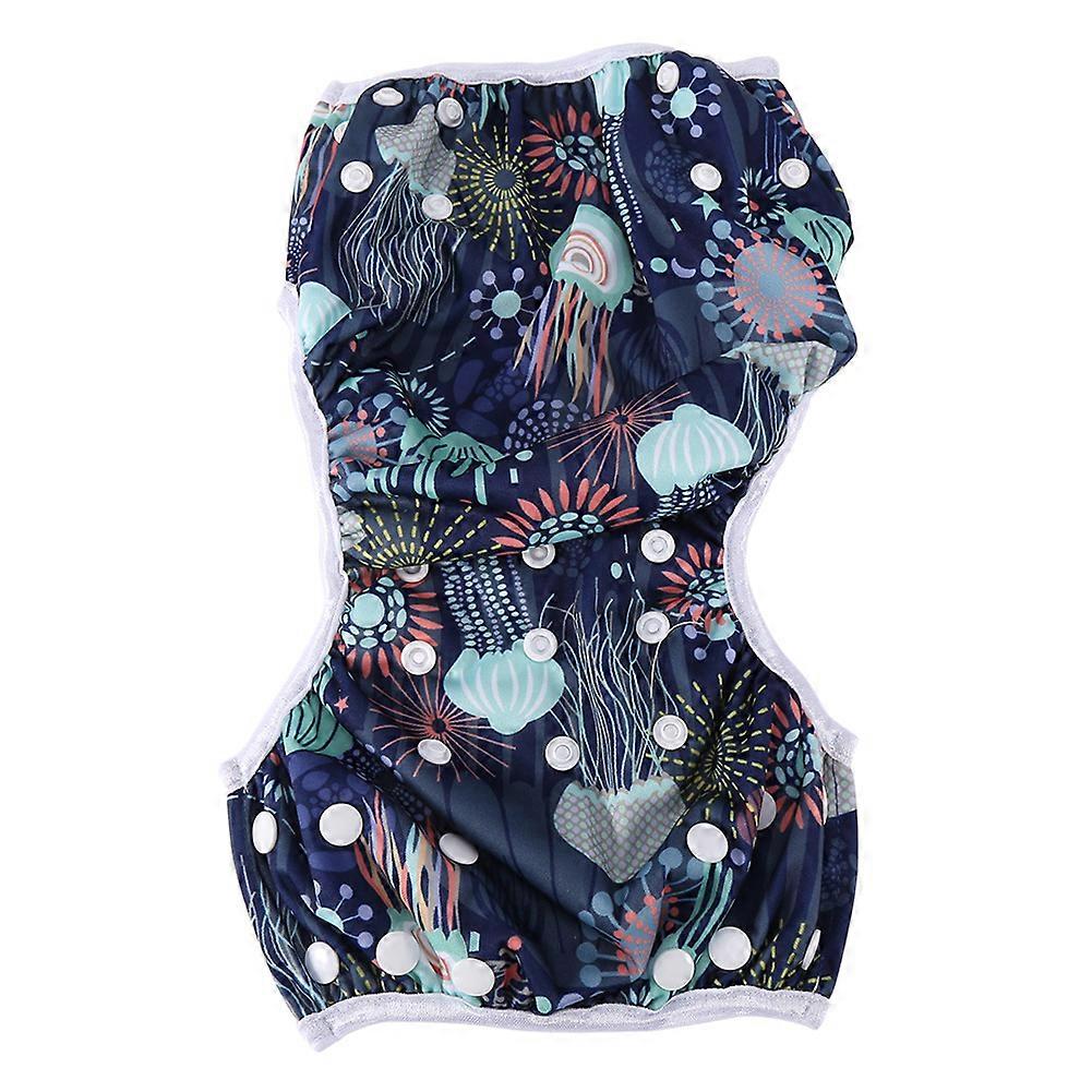 Baby Unisex Reusable Breathable Swim Diapers Summer Pool Pant with Snaps Training Pants #6