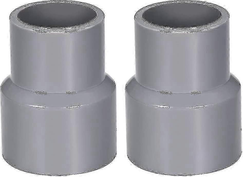 40mm X 32mm Pvc Pipe Reducer Fitting Coupling Hub Dwv Gray 2pcs