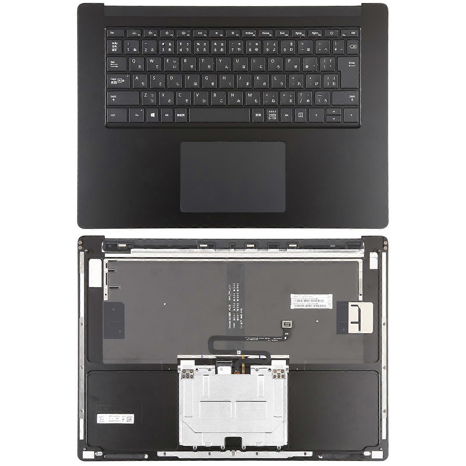 Microsoft Spare Parts For Microsoft Surface Laptop 3 / 4 15 inch Japanese Version Keyboard with C Shell / Touch Board (Black)