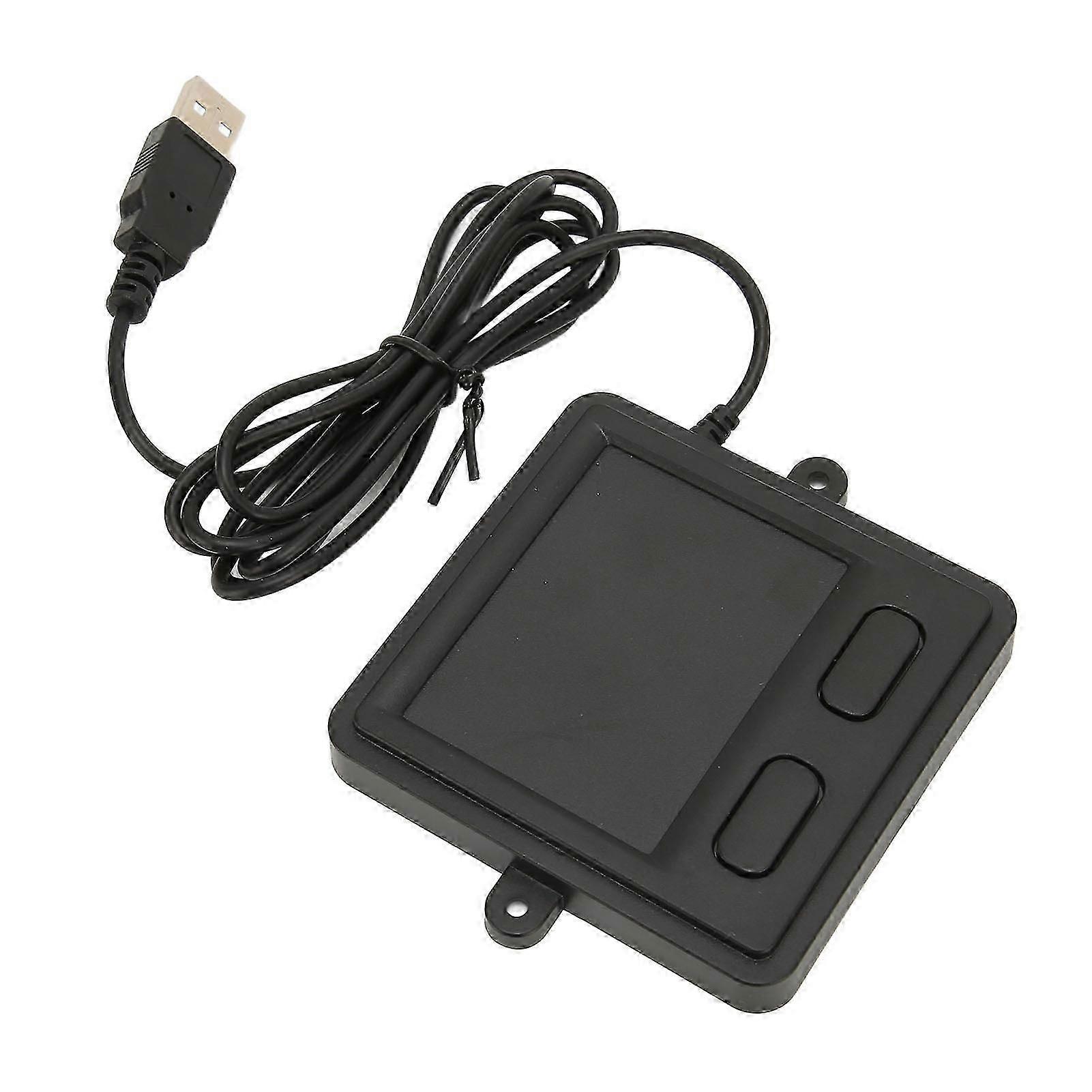 Wired Usb Touchpad Multifunctional High Sensitivity 2 Button Design Black Portable Trackpad For Laptop Desktop Home Office