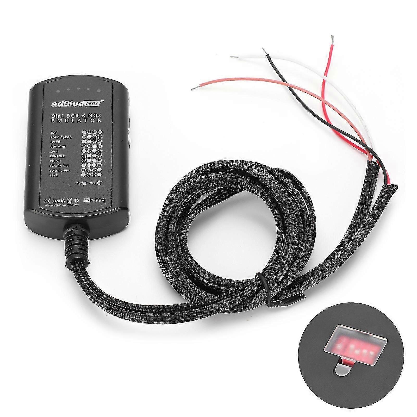 9-in-1 Truck Diagnostic Tool Emulator Box Accessory Replacement For Mercedes Heavy Vehicles