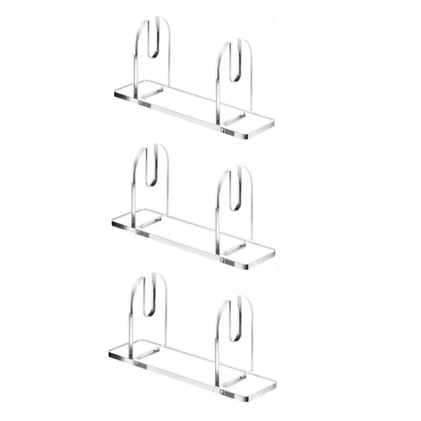 2/3Pcs Elegant Clear Acrylic Handheld Fan Rack Folding Fan Display Stand for Collectors and Home Decoration Enthusiasts
