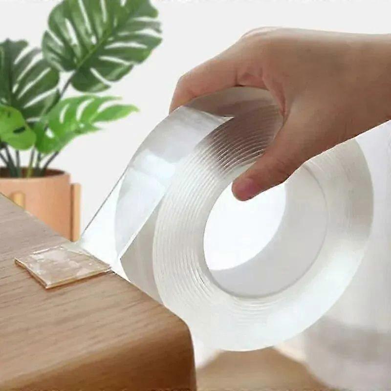 3M Nano Double Sided Tape Transparent Reusable Waterproof Adhesive Kitchen Bathroom Cleanable Tape Supplies