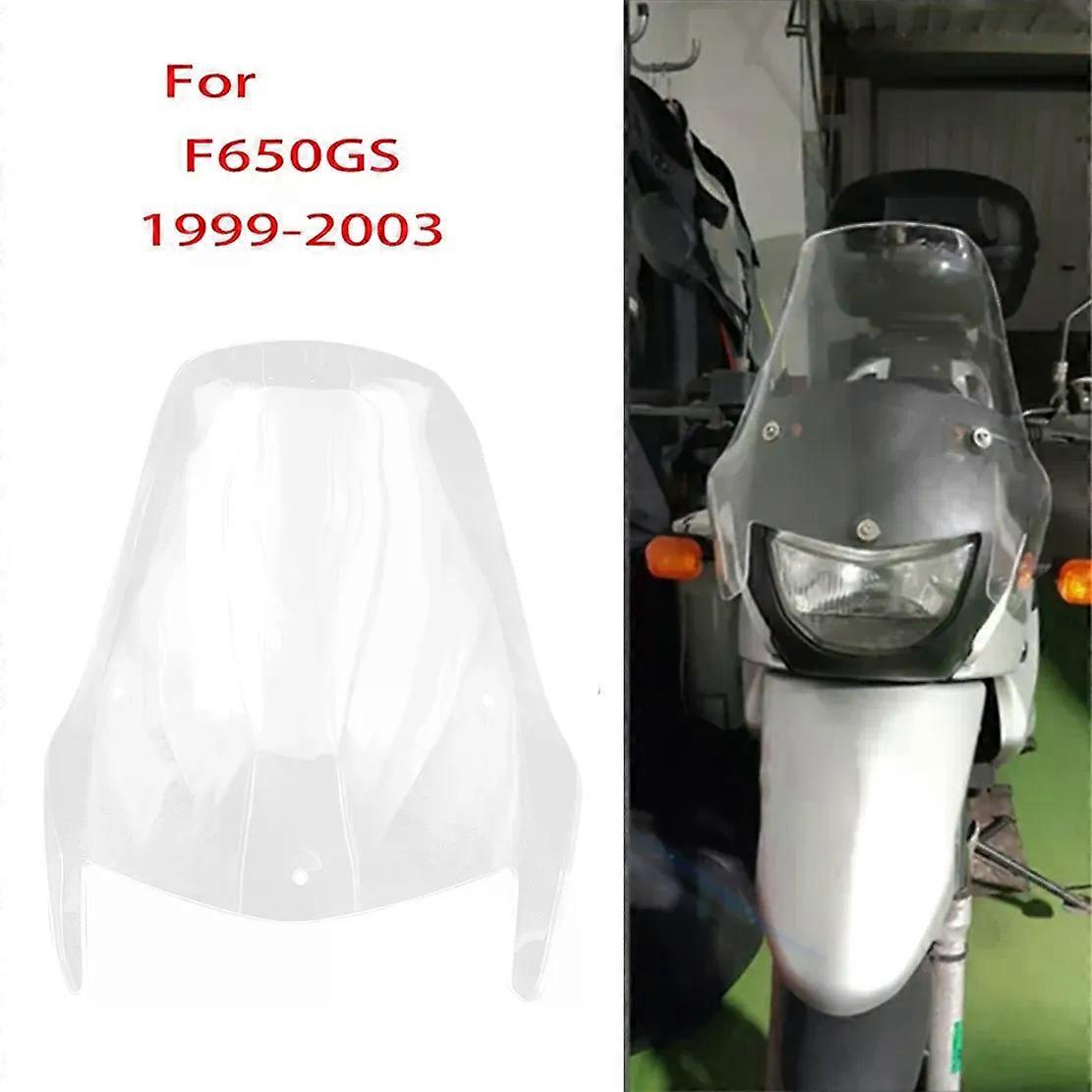 Clear Motorcycle Windshield WindScreen Wind Shield Screens Deflectors for- F650GS F 650 GS 1999-2003 MAXP