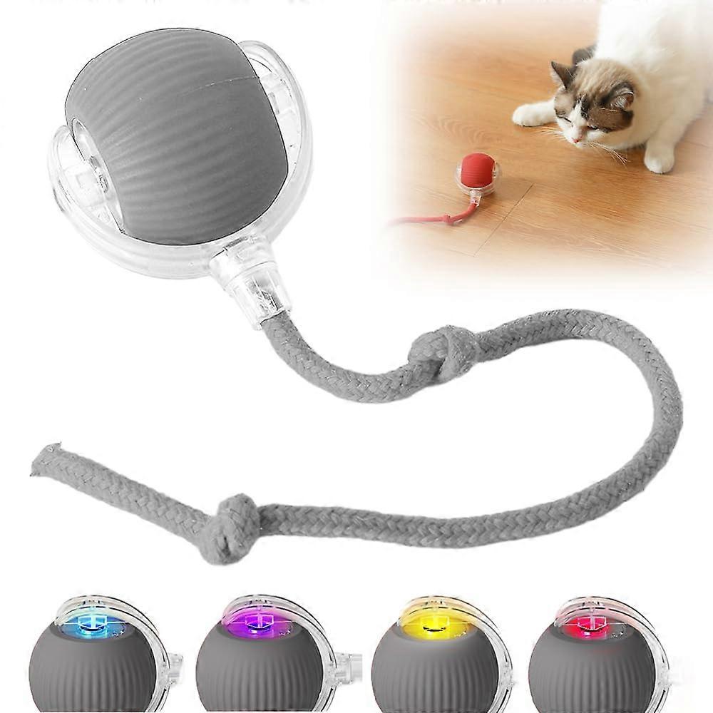 Interactive Upgrade Rolling Cat Ball for Indoor Cats and Dogs, Smart Motion Toy, Rechargeable, Durable, Multi-Color