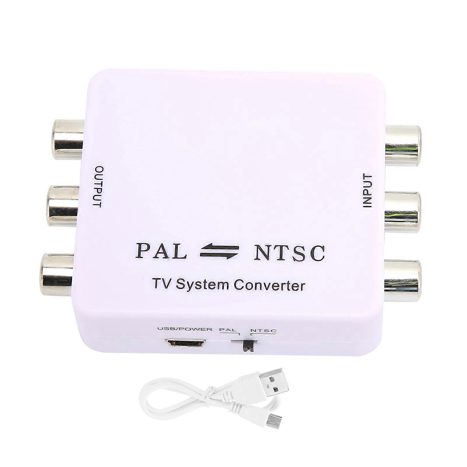 PAL/NTSC Format Converter Mini PAL NTSC Mutual Conversion Converter Adapter for DVD Player/recorder and Various TV Systems