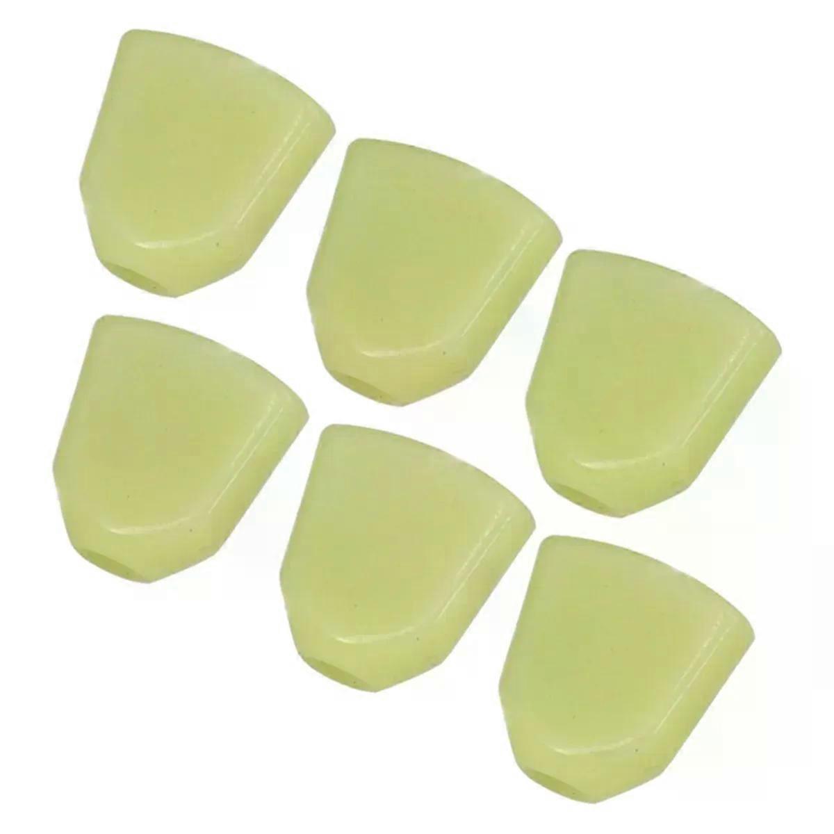 UJVS-6PCS Tuning Peg Caps Polished Tuner Key with Screws Washer Parts for Acoustic and Electric Guitars Tuner Cap A