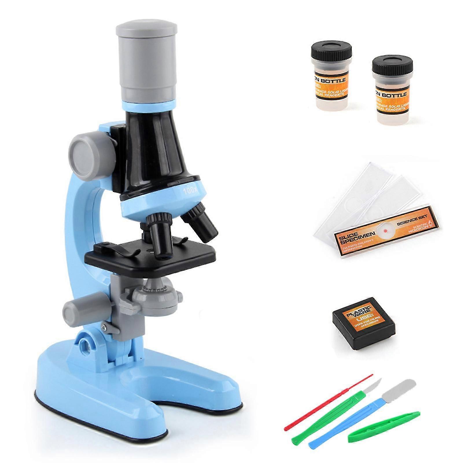 Microscope Toys Kit for Elementary Students Science Experiment Puzzle Toys Set for Kids Boy Girl