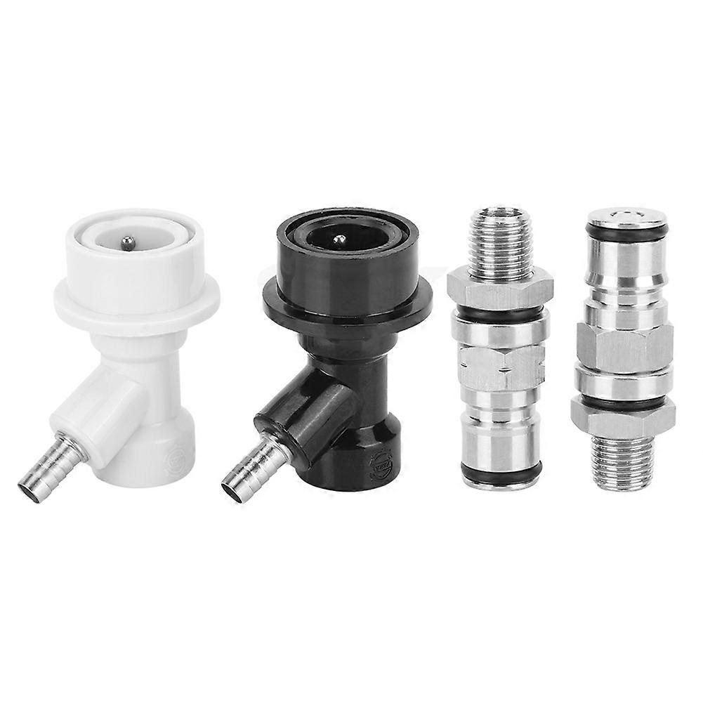 1/4in Homebrew Keg Ball Lock Post Connector Set for Kegs, Durable Brewing Accessories, Compatible with Standard Ball Lock Kegs