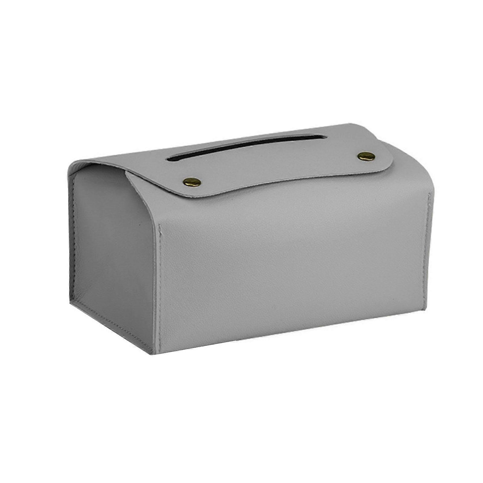 Rectangular Tissue Dispenser Refillable PU Leather Tissue Box Practical Paper Towel Box Napkin Holder Rack Decorations