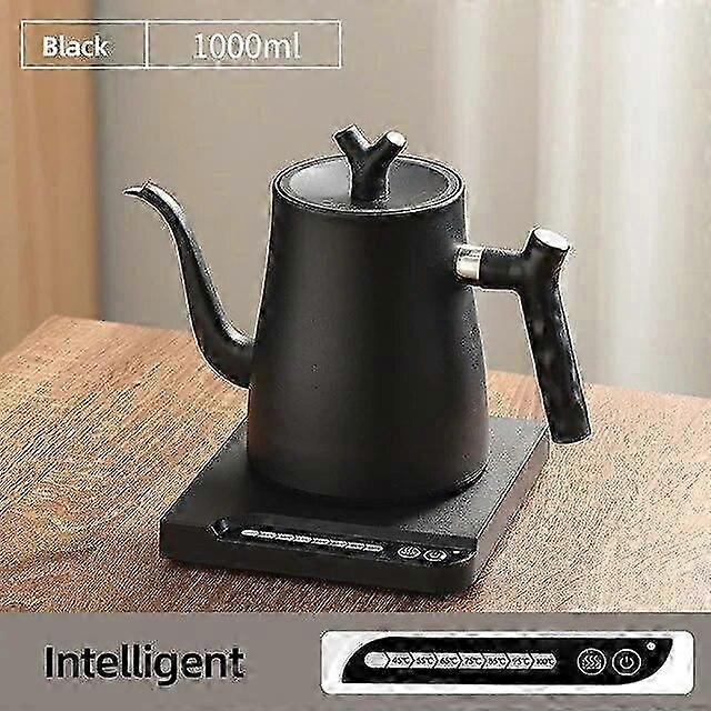 1000W Gooseneck Electric Kettle Hand Brewing Coffee Pot Teapot 1.0L Slender Mouth Pot Kettle Temperature Control Water Jug 220V