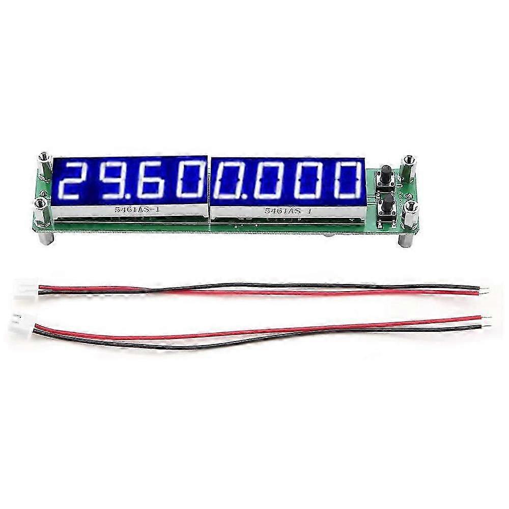 PLJ-8LED-H RF Signal Frequency Counter Cymometer Tester Module 0.1-1000MHz, LED Digital Cymometer Frequency Meter(Blue)