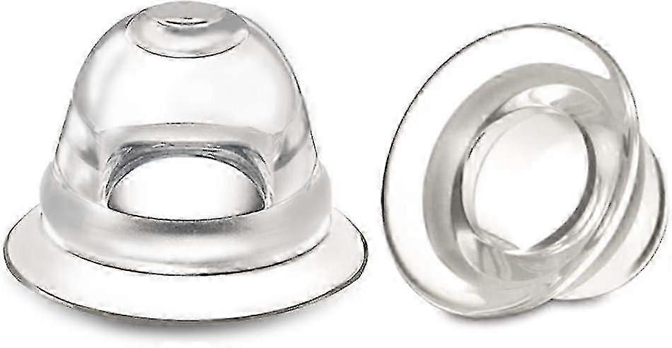 Niplette 4 Pack Invisible Suction Cups For Flat And Inverted Corrector - Made Of Food Grade Silicone - 100% Silicone (nipple Latch With Portable Case)
