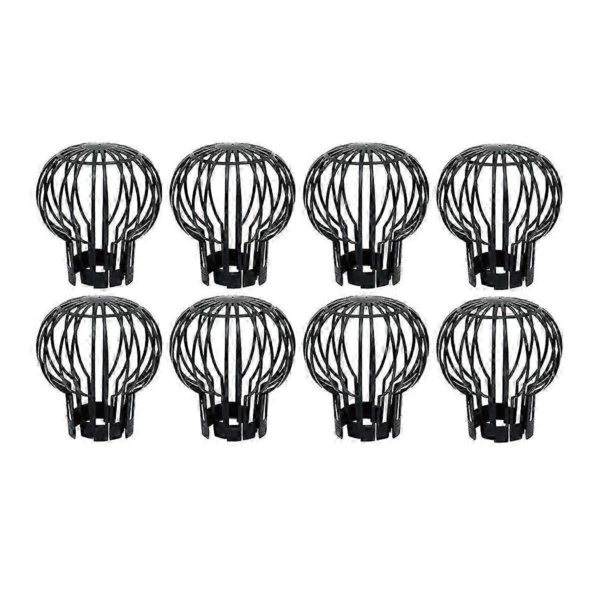 8Pcs Plastic Gutter Guards, Downpipe Leaf Guard, Downspout Filter, Drain Pipe Debris Dirt Protector-Good