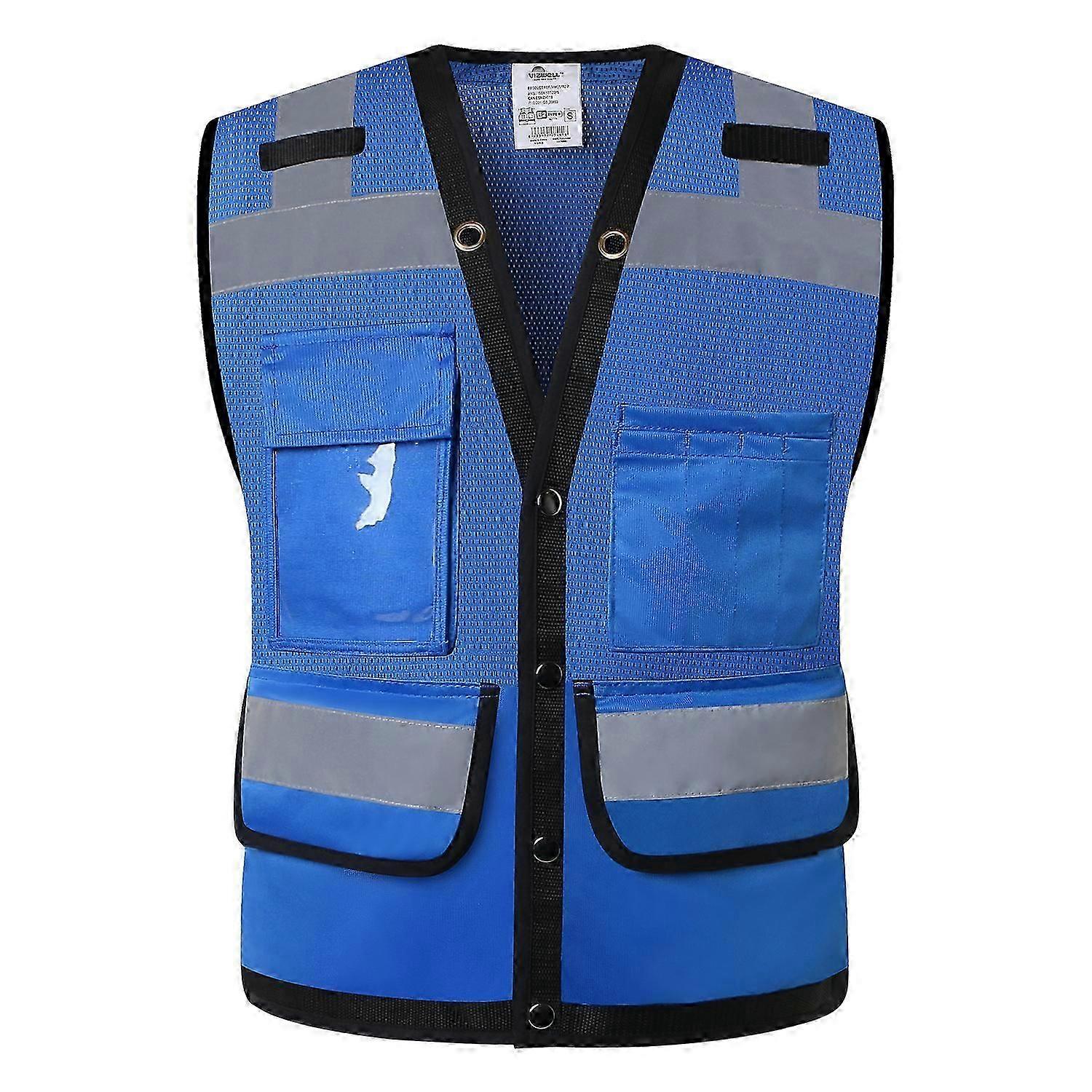 Hi Vis Safety Vest Reflective Surveryor Orange Mesh Safety vest Jacket High visibility work wear