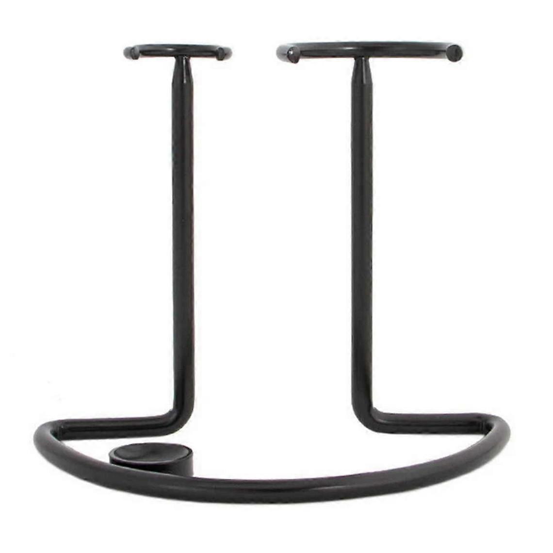 Zwarte stalen scheerkwast en scheermeshouder