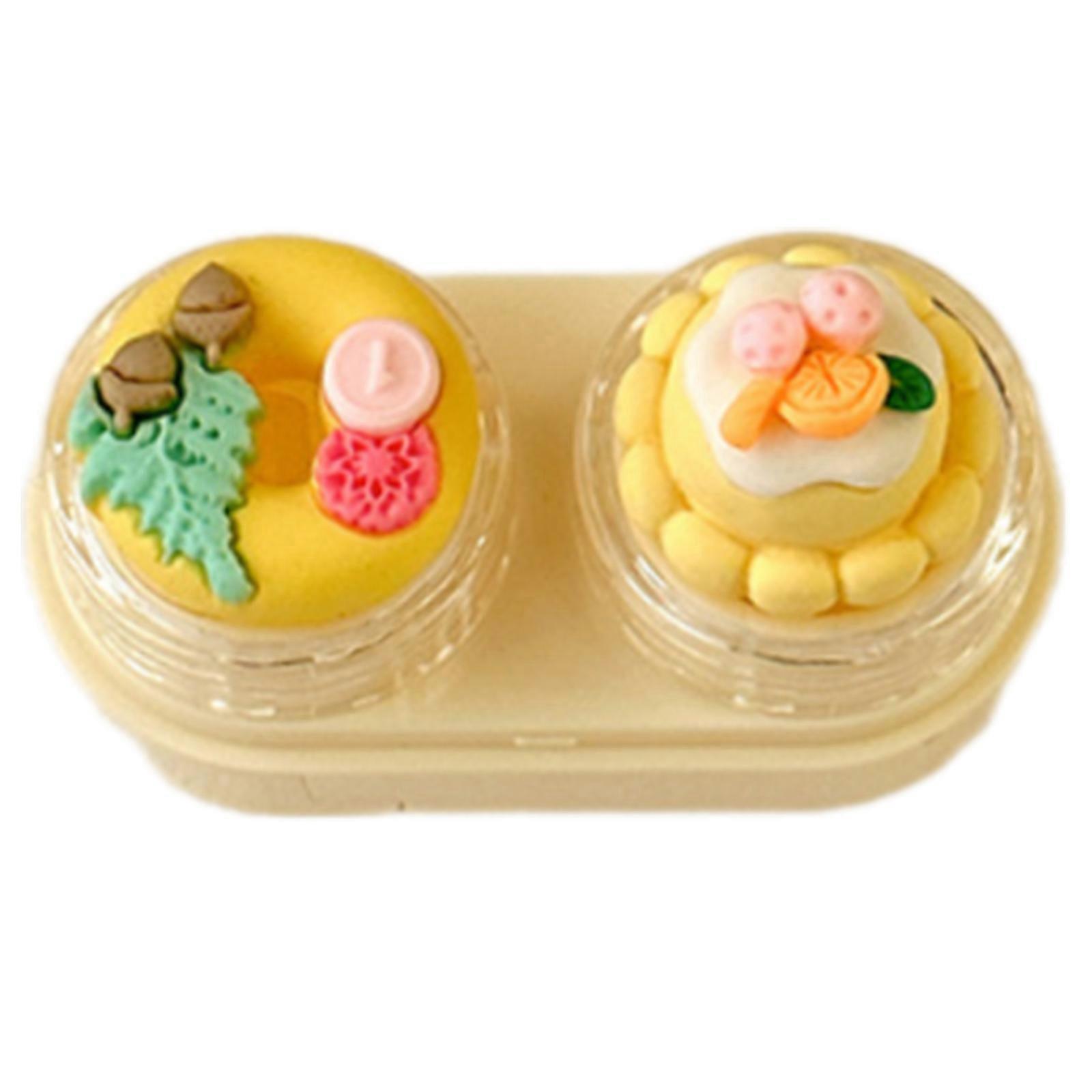Eye Contacts Lens Case Removal & Insertion Tool for Travelling Bulk Plunger Suction Cup Inserter Tool Plunger Yellow