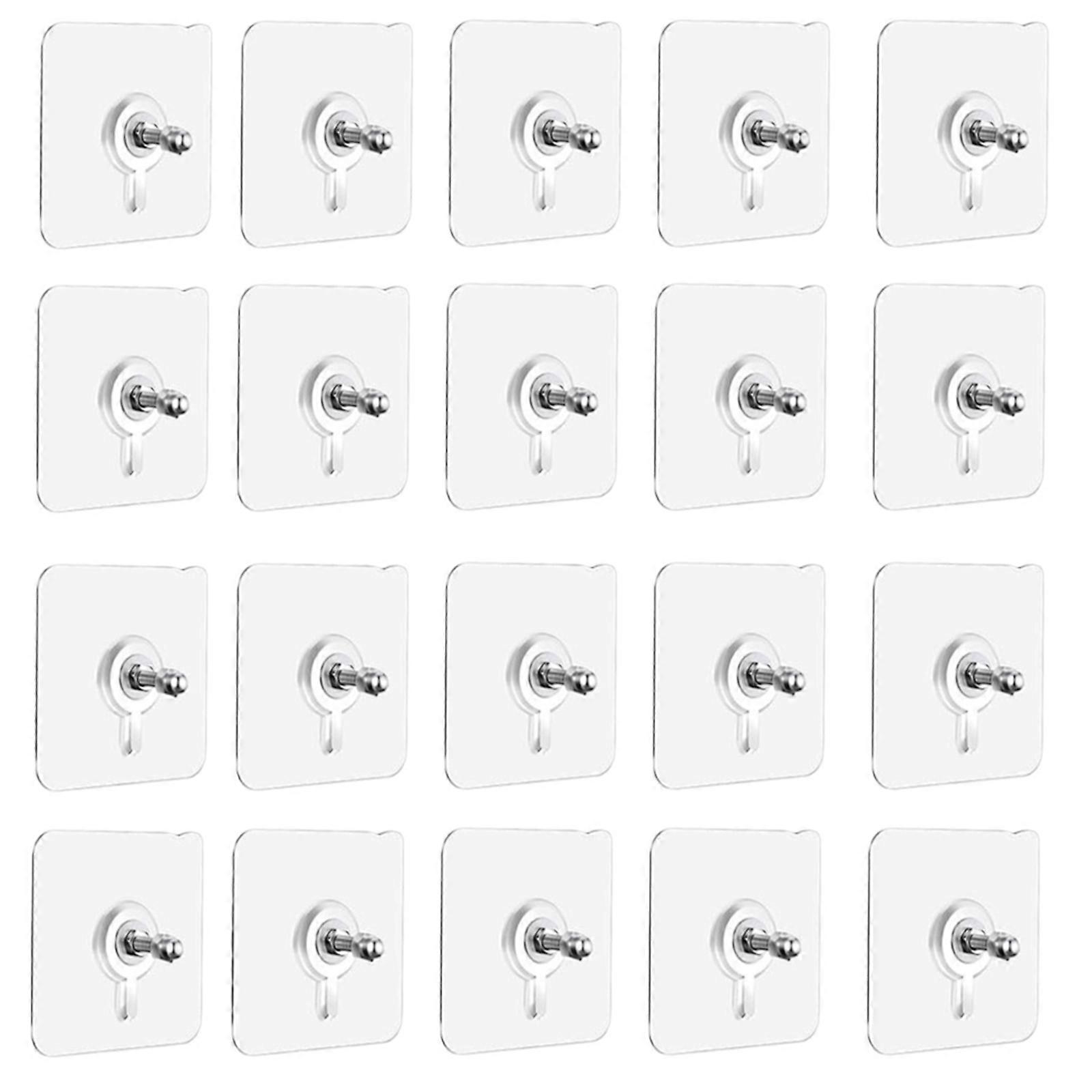 10pcs Gancho de Parede Pesado com Designs Sem Traços Gancho de Parede Acrílico com Adesivo Forte para Dormitório & Espaço de Aluguel