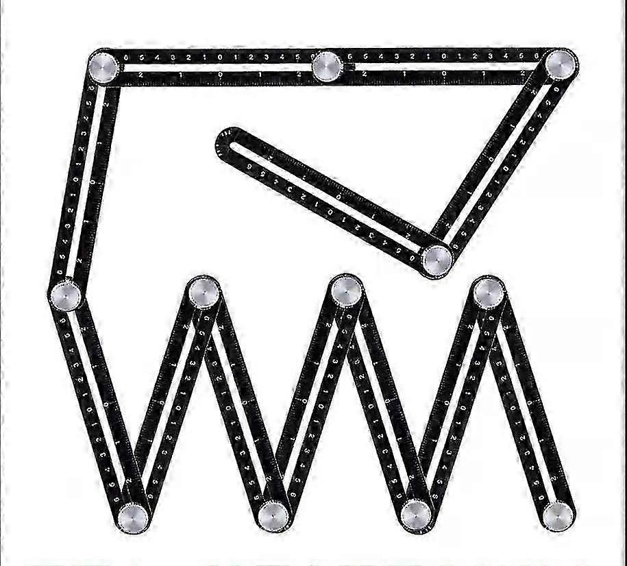 Multi Angle Measuring Ruler Angle Measurement Tool,diy Angle Measuring Ruler,high-quality Aluminumangle Measurement Tool,suitable For Handymen,constru