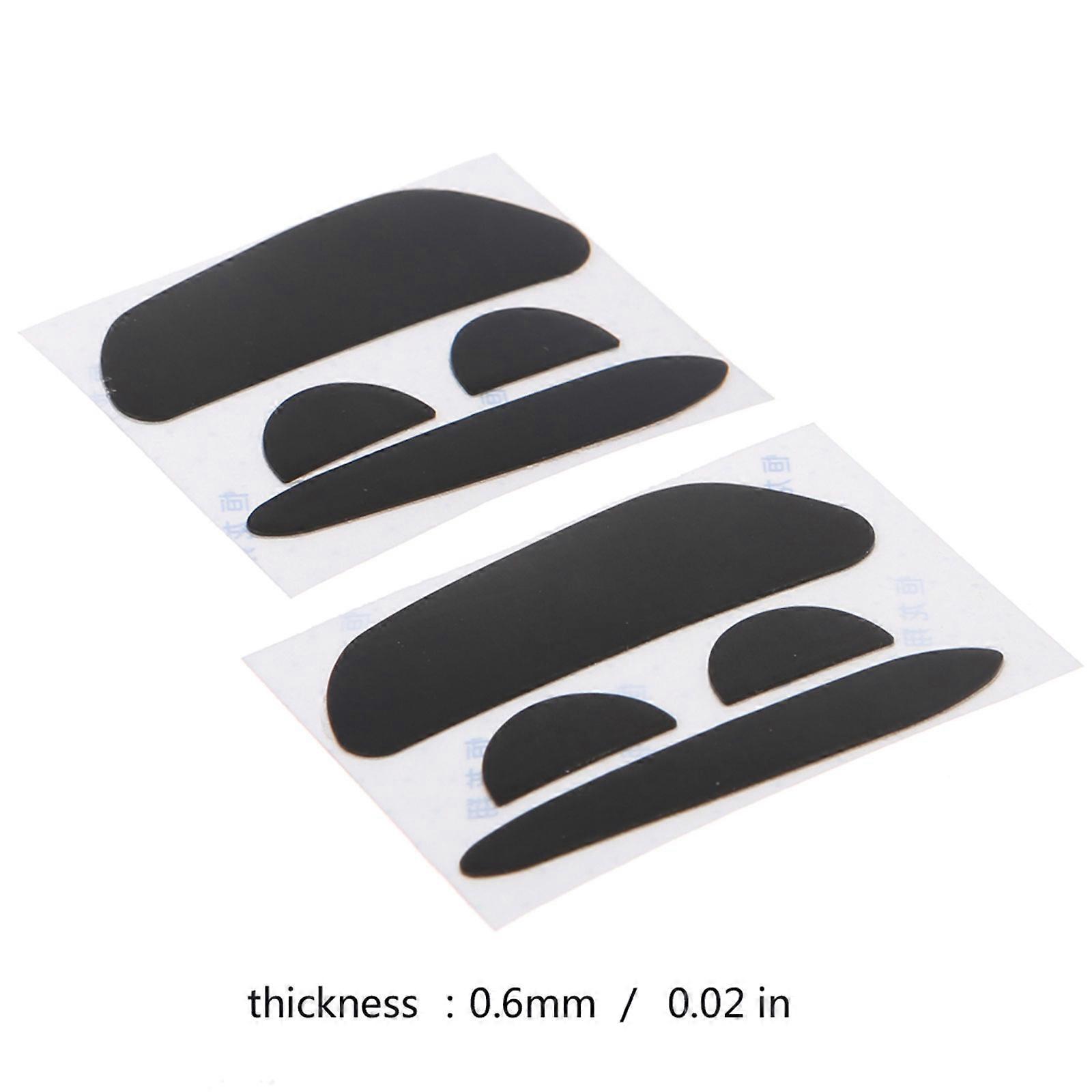 2 Set Mouse Feet 0.6mm Thickness Mouse Skates Replacement for  MX Master Wireless Mice  Black