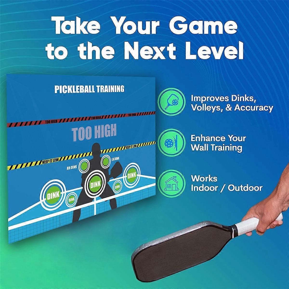 Pickleball Training Practicing Wall Stickers Pickleball Dink Pad