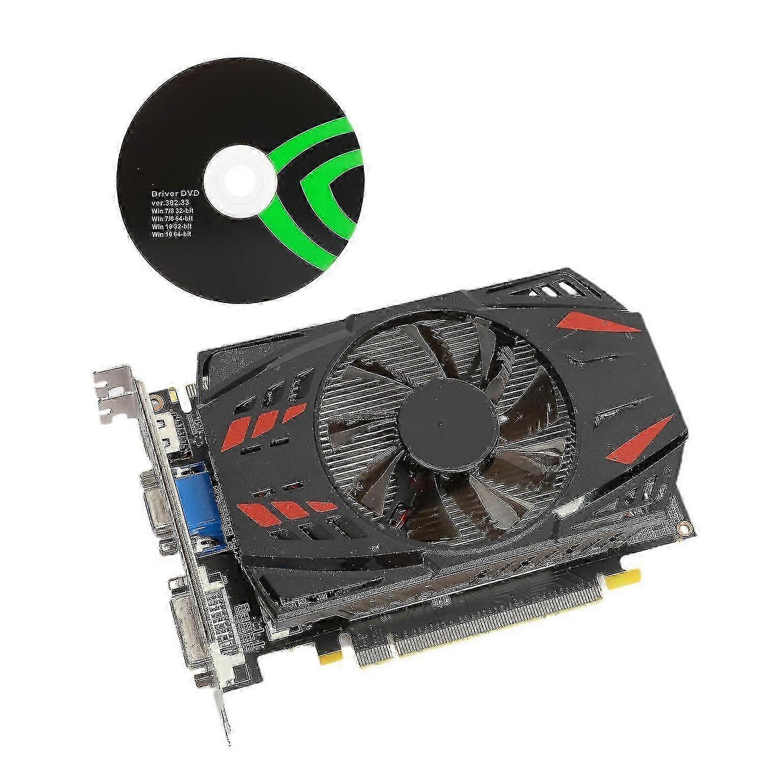 4GB DDR5 128BIT Grafikkarte für GTX1050TI Einzellüfter, gute Wärmeableitung, HDMI & VGA kompatibel