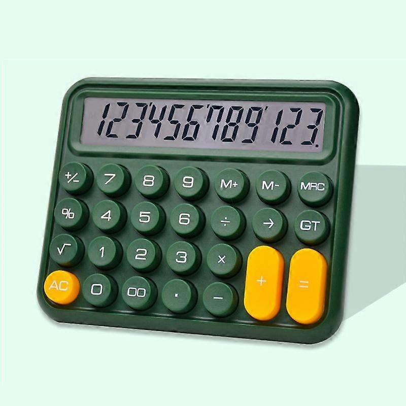12-digit Mechanical Keyboard Calculator Large Green