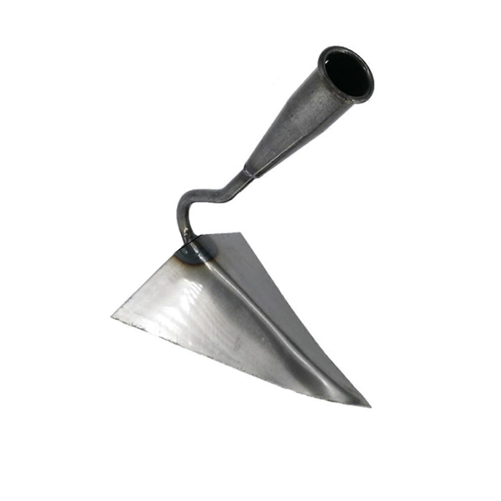 Triangle Hoe Garden Tool 11.2" XL Hardened All-Steel Plow Hoe for Gardening Manuring Weeding and Ridging