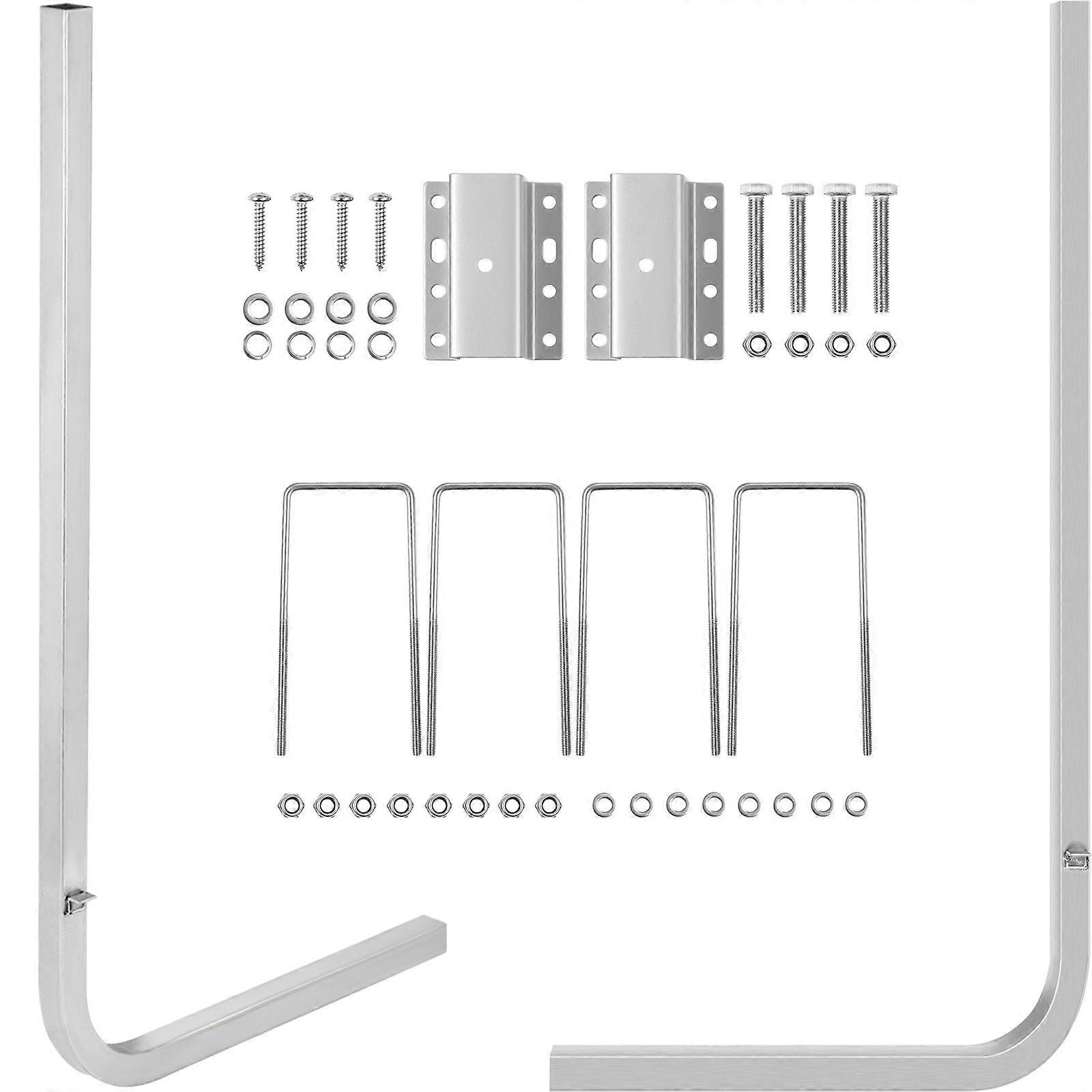 Boat Trailer Guide-ons, 46\", One Pair Aluminum Trailer Guide ons, Rust-Resistant Trailer Guides with Adjustable Width