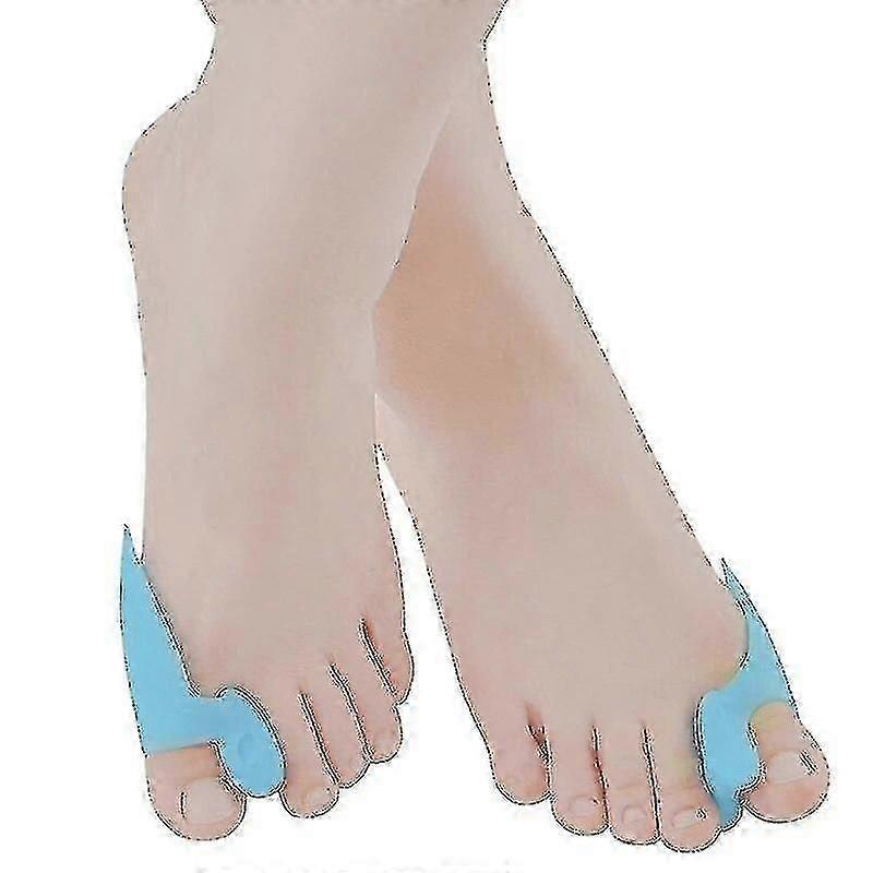 60 Pair Bunion Corrector Silicone Separator Foot Care Tools Pad Hallux Valgus Orthopedic Blue