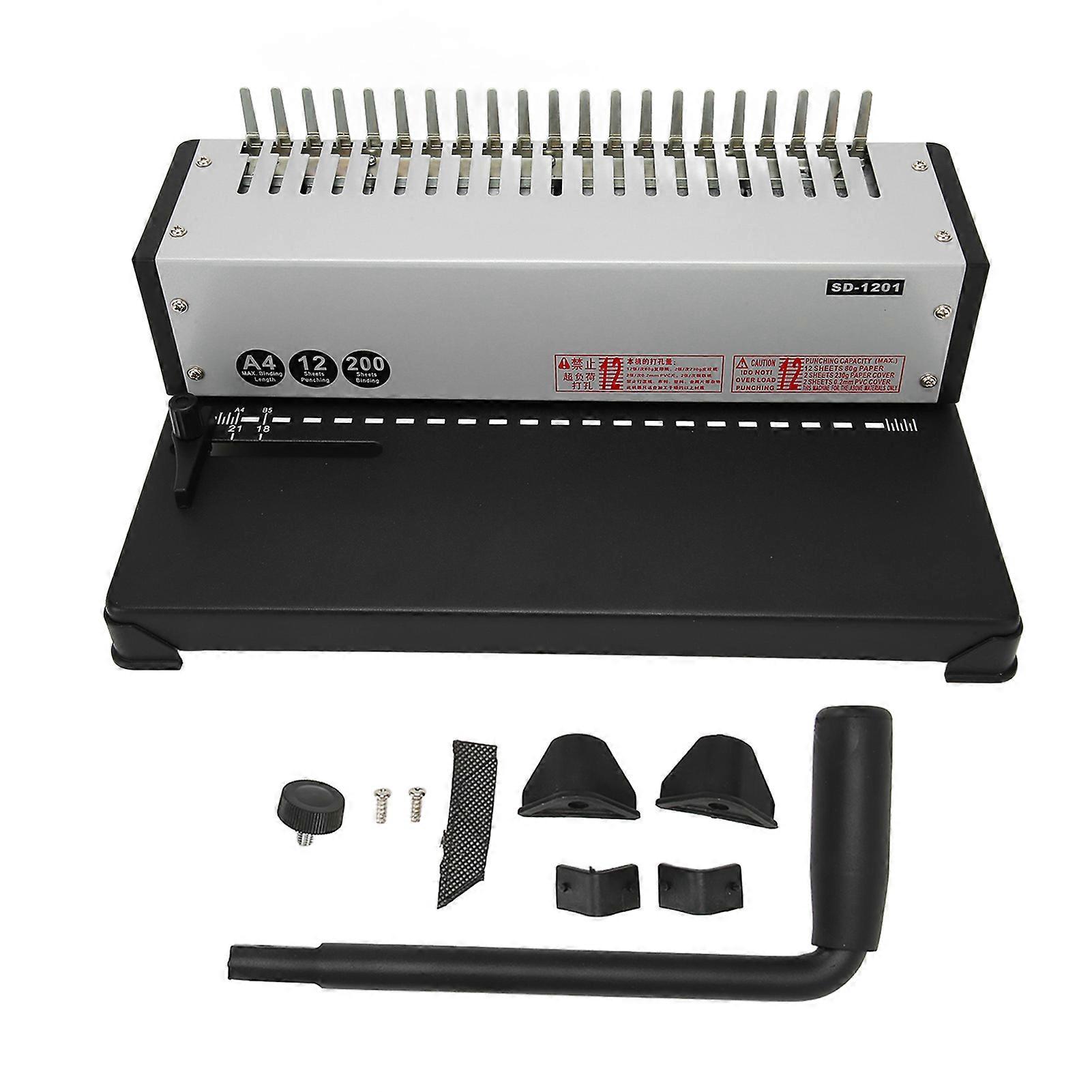 Relieuse 21 trous maximum 200 feuilles Effort sûr Imprimante manuelle à perforation pour A4 A5 Format lettre A5