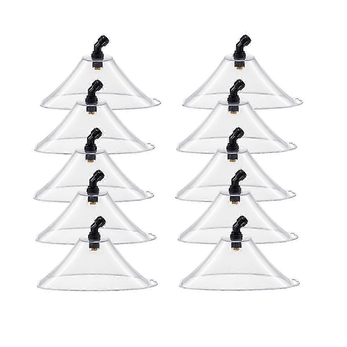 10 Pcs Drift Guard with Flat Sprayer Nozzle Shield for Most Sprayer From Drifting, Suitable for Far