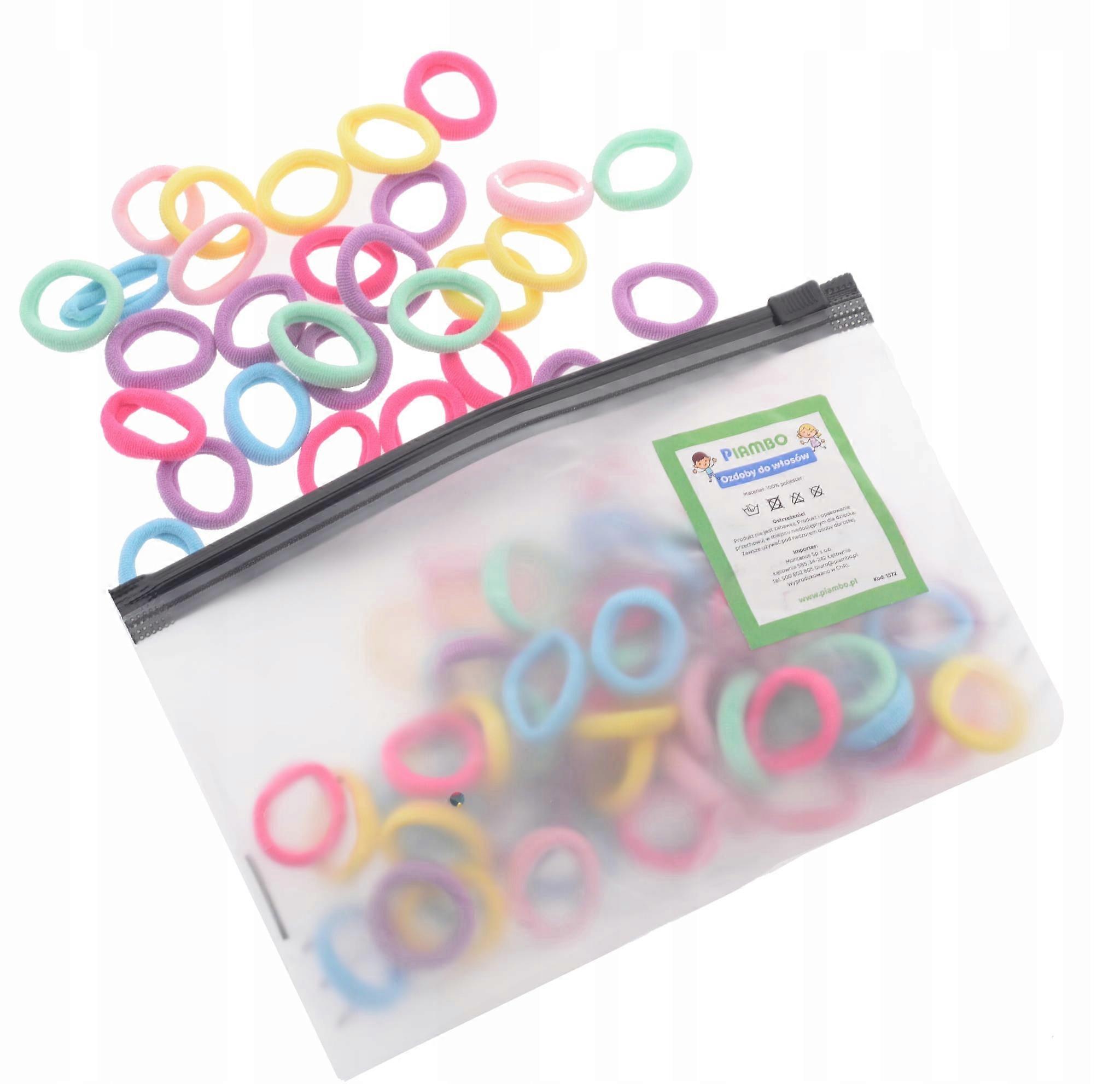 Ensemble d’élastiques multicolores, 100 pcs.