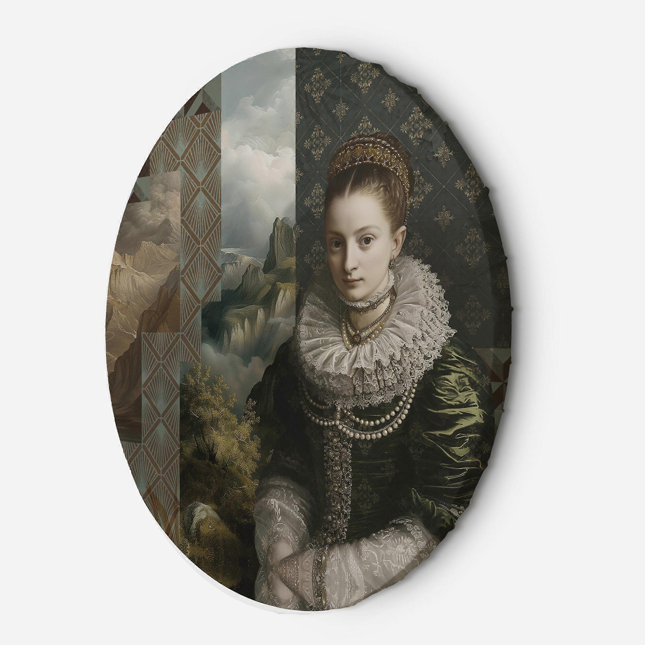 Leinwandbild, meditatives Porträt - 40x40