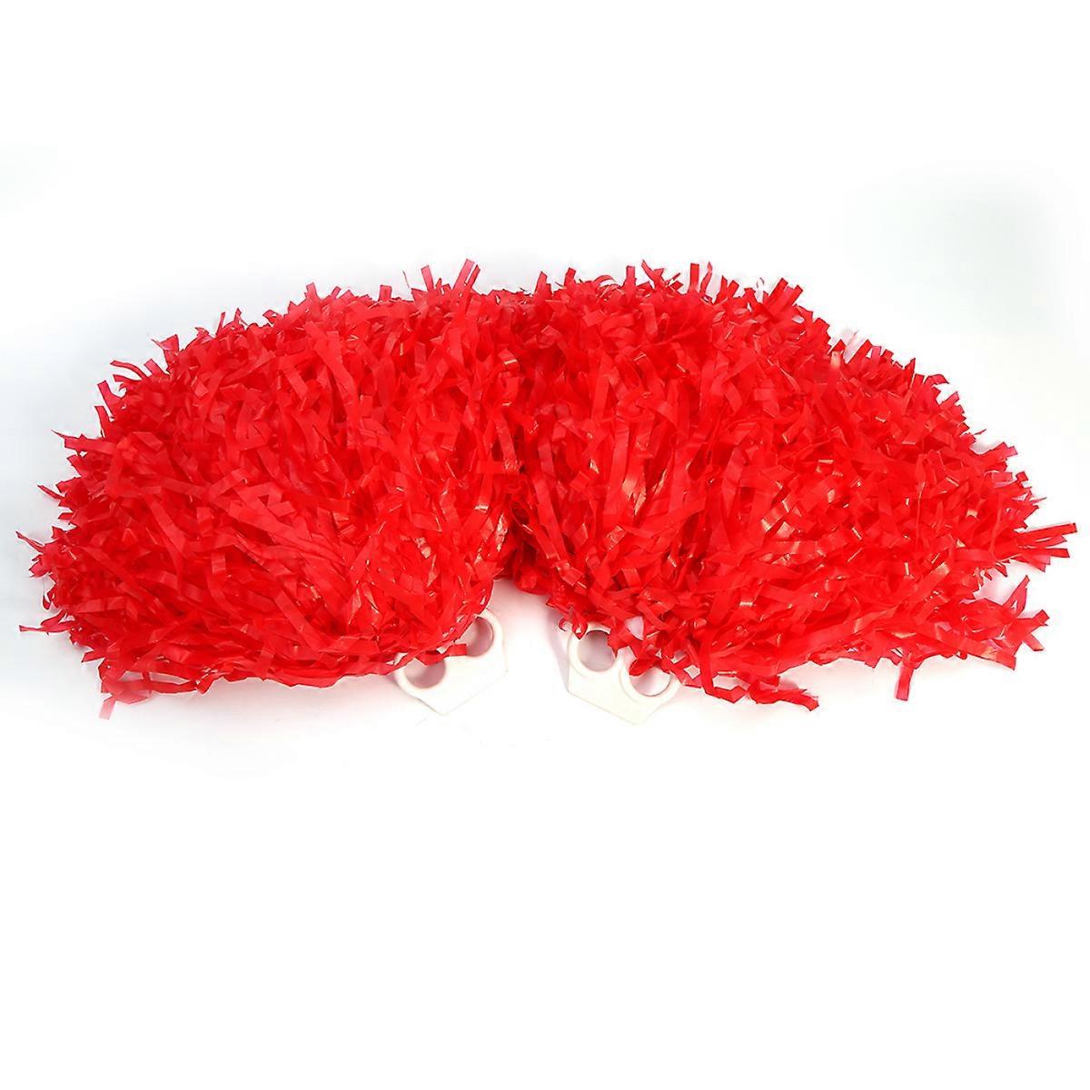 2 Cheerleading Grip Shaker Πολύχρωμο πλαστικό Cheerleading Sports Party Dance Accessories (κόκκινο)