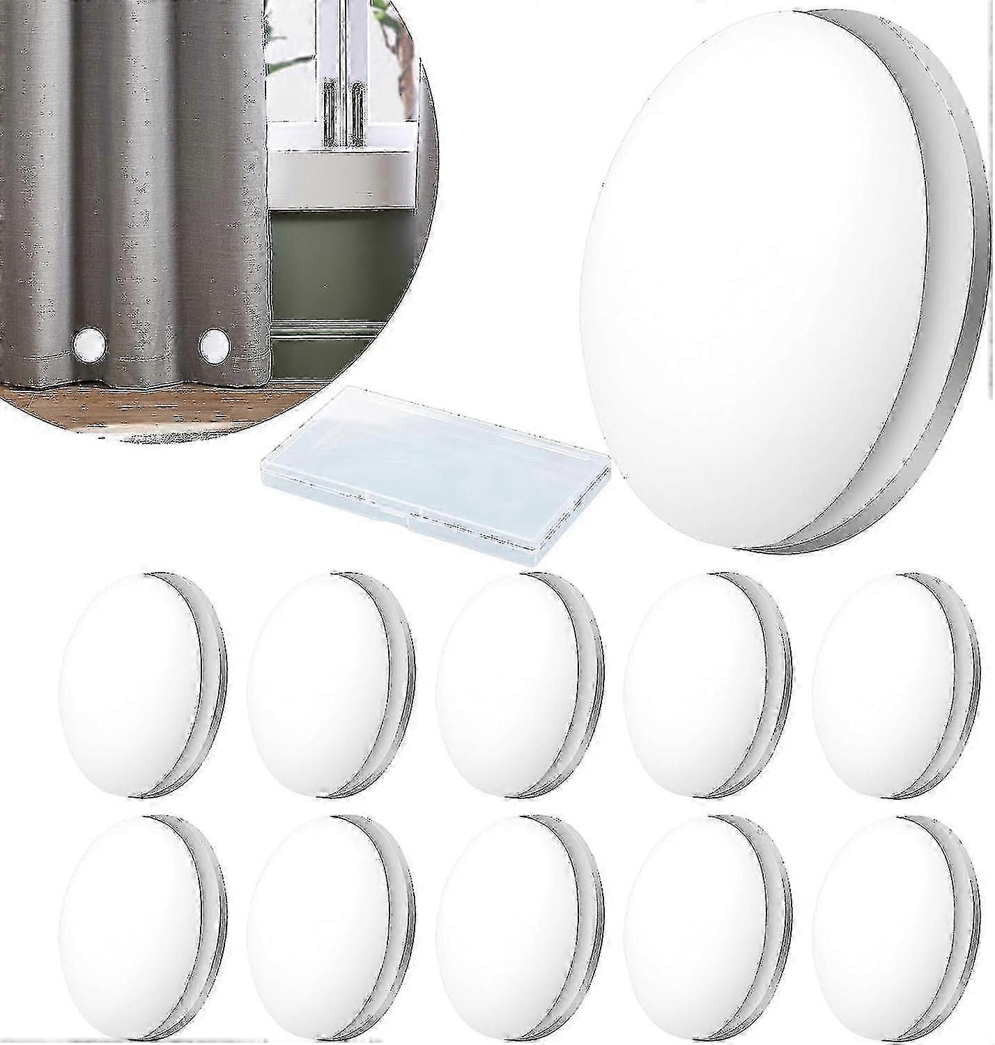 10pcs Heavy Duty Magnetic Weights for Drapery - Secures Curtains Without Sewing, Rustproof