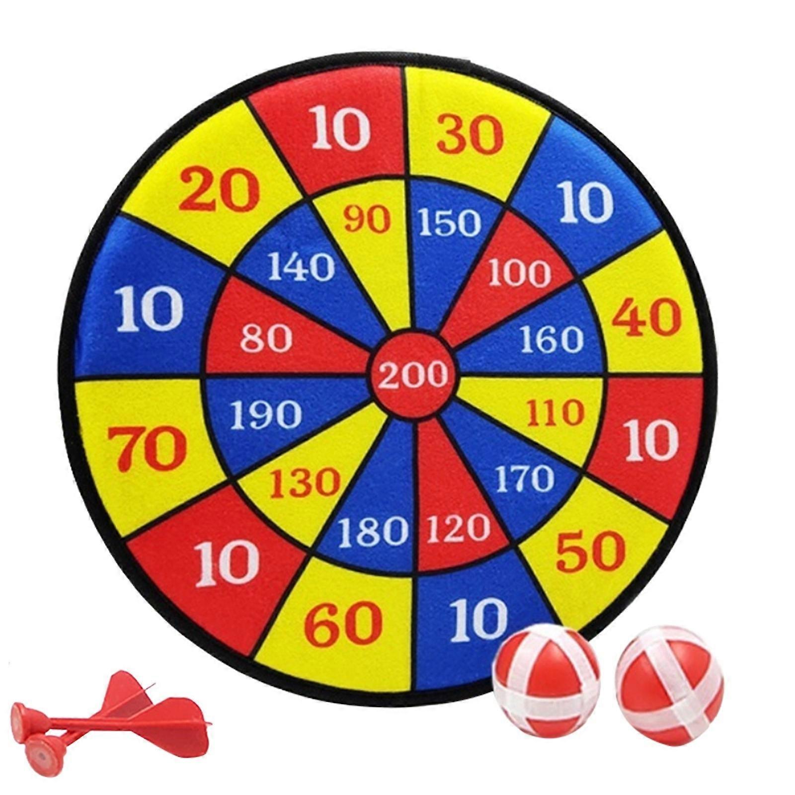 Dartbrettsett tommer Dartbrett Med Krok Klebrige Baller Og Dart Trygt Dartspill Dartbrett For Barn Voksne Festspill LA2510