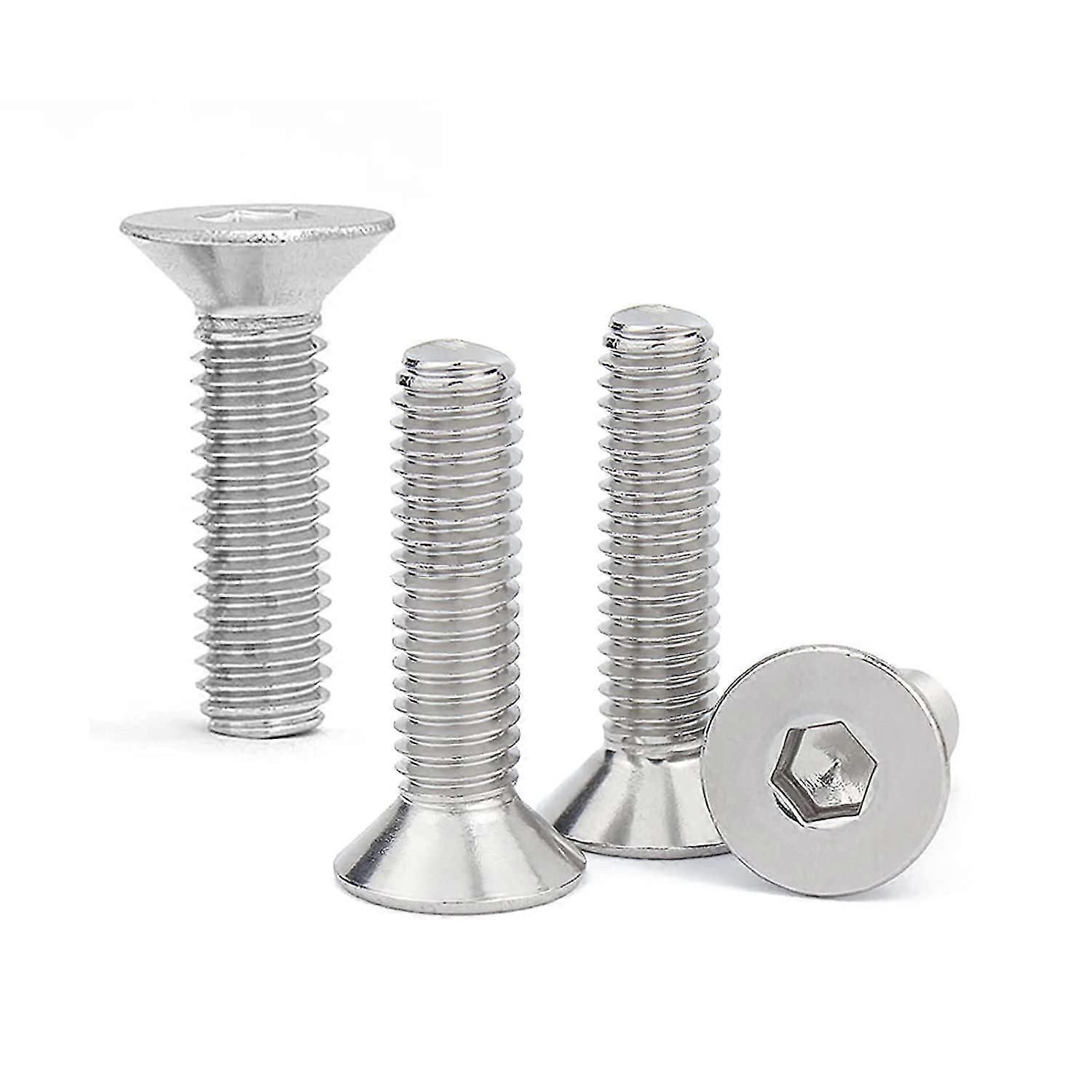 40 Pcs M6 X 20 Mm Unk Hex Socket Cap Screws 304 Less Steel Screw Bolt Hex Socket